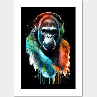 Gorilla Painting - Ape Painting Posters and Art